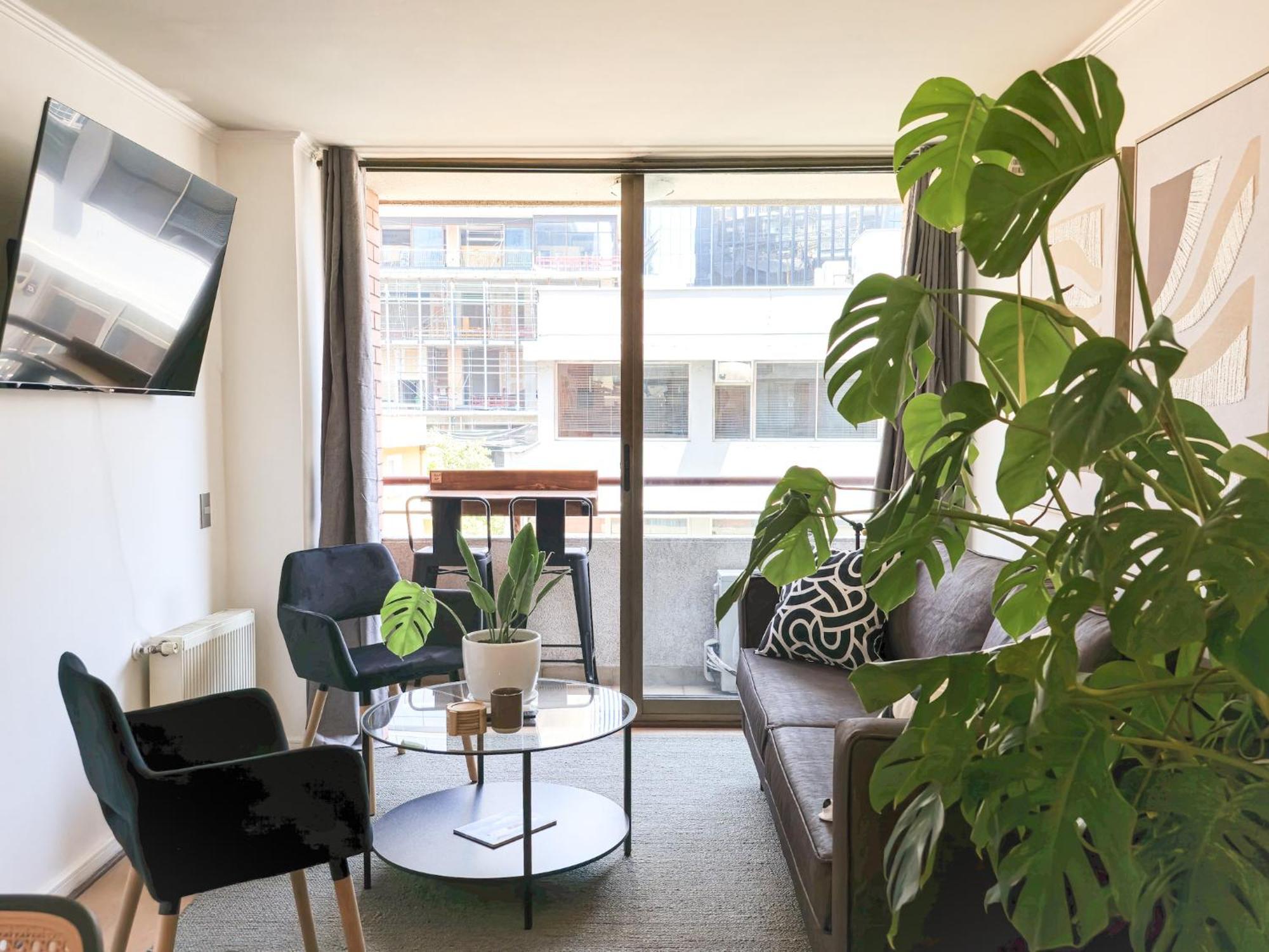Apartamento Dpto A Pasos Del Costanera Center Con Aire Acondicionado En Barrio El Golf *
