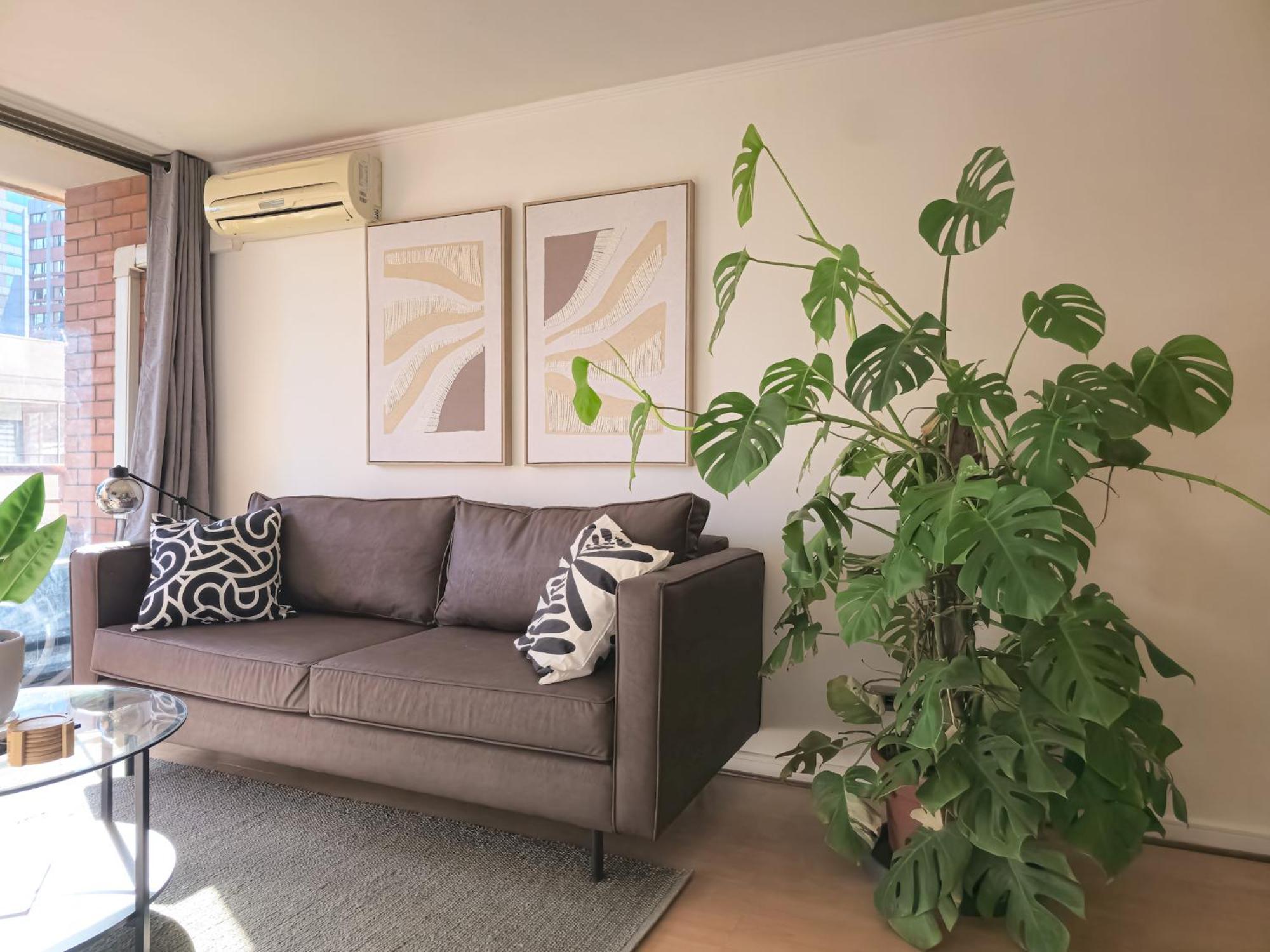 Apartamento Dpto A Pasos Del Costanera Center Con Aire Acondicionado En Barrio El Golf *