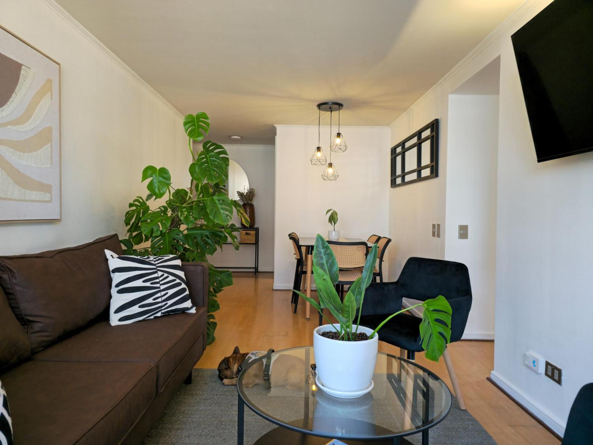 Dpto A Pasos Del Costanera Center Con Aire Acondicionado En Barrio El Golf Apartamento Santiago